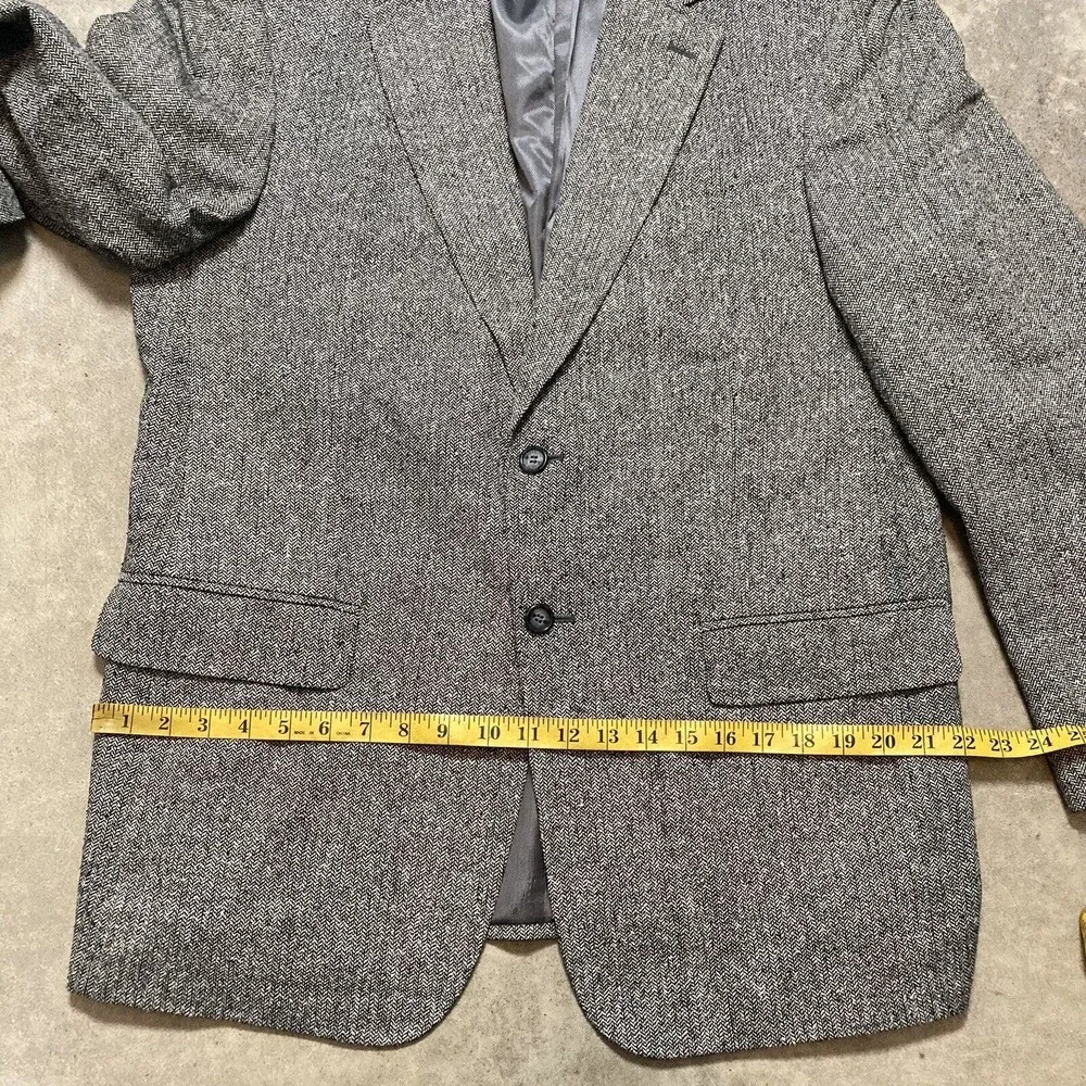 Bert Pulitzer Blazer Mens Sz 42R‎ Silk Sports Coat Single Breasted Gray Lined
